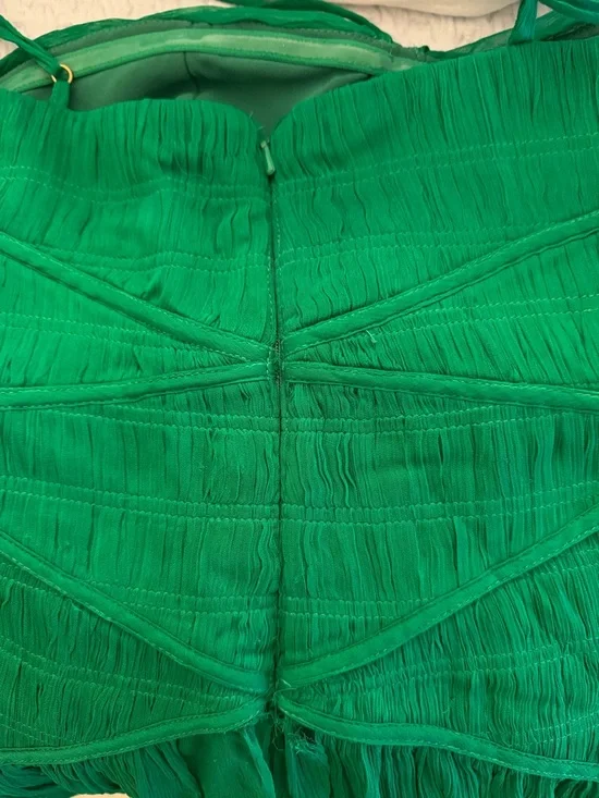 Shona Joy Malina Ruched Bodice Midi Dress - Tree Green - Picture 5 of 5